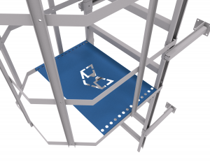 Запирающее устройство ОЦ PP ROLLED П1-2 480х800х1,5