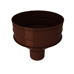 Водосборная воронка, диаметр 130 мм, RAL 8017 (Шоколадно-коричневый)