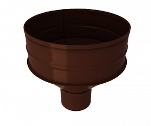 Водосборная воронка, диаметр 130 мм, RAL 8017 (Шоколадно-коричневый)