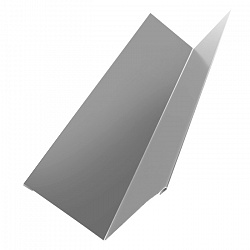 Угол внутренний металлический, длина 1.25 м, Порошковое покрытие, RAL 7004 (Сигнальный серый)