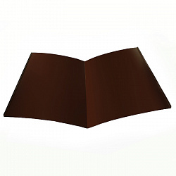 Планка Ендовы нижняя, длина 2 м, Порошковое покрытие, RAL 8017 (Шоколадно-коричневый)