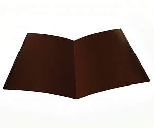 Планка Ендовы нижняя, длина 2 м, Порошковое покрытие, RAL 8017 (Шоколадно-коричневый)