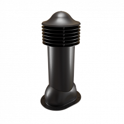 Труба вентиляционная для готовой мягкой и фальцевой кровли утепленная d=110-550 Viotto черный (RAL 9005)