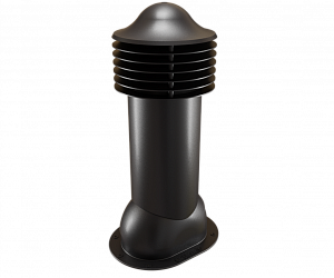 Труба вентиляционная для готовой мягкой и фальцевой кровли утепленная d=110-550 Viotto черный (RAL 9005)