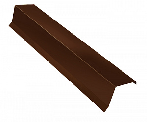 Планка ветровая, длина 2.5 м, Порошковое покрытие, RAL 8017 (Шоколадно-коричневый)