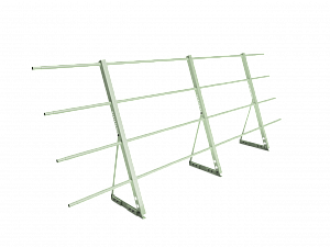 Ограждение кровли на Фальц H=1200мм L=3000мм Эконом RAL 6019 (3 Трубы)