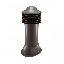 Труба вентиляционная для готовой мягкой и фальцевой кровли утепленная d=150-650 Viotto серо-коричневый (RAL 8019)