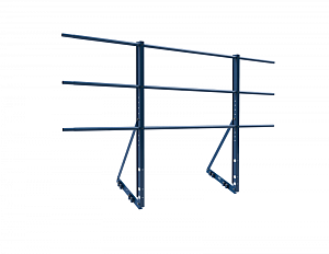 Ограждение ROLLED на Фальцевую кровлю Эконом H=1200мм L=2000мм с 1-ой доп. трубой