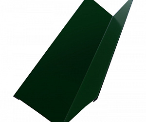 Угол внутренний металлический, длина 1.25 м, Порошковое покрытие, RAL 6005 (Зеленый мох)