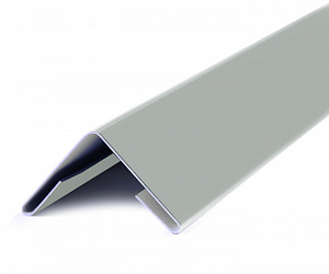 Угол внешний металлический, 2м, Порошковое покрытие, RAL 9002 (Серо-белый) 