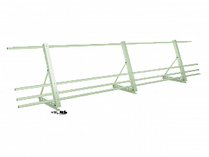 Ограждение кровли со снегозадержанием H=600мм L=3000мм Zn RAL 6019