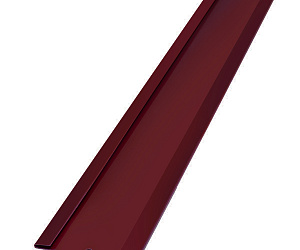 Планка стыковочная, 2.5м, Полимерное покрытие, RAL 3005 (Винно-красный)