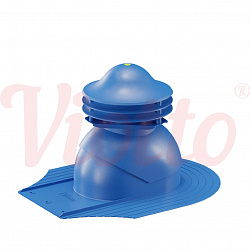Универсальный выход вентиляции для мягкой кровли при монтаже Viotto сигнально-синий (RAL 5005)