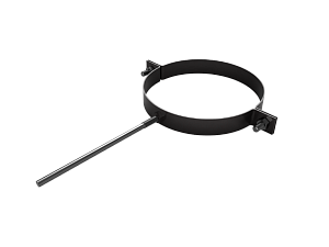 Крепление водосточных труб усиленное, шпилька, диаметр 110 мм, RAL 8019 (Серо-коричневый)