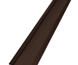 Планка стыковочная, 3м, Порошковое покрытие, RAL 8019 (Серо-коричневый)