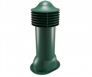 Труба вентиляционная для готовой мягкой и фальцевой кровли утепленная d=150-650 Viotto зеленый (RAL 6005)