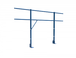 Ограждение DECO парапетное сборное ХК H=1200мм L=2000мм с 2-я трубами (ТУ)