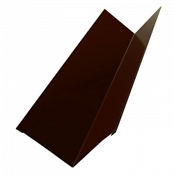 Угол внутренний металлический, длина 2 м, Порошковое покрытие, RAL 8017 (Шоколадно-коричневый)