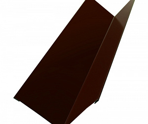 Угол внутренний металлический, длина 2 м, Порошковое покрытие, RAL 8017 (Шоколадно-коричневый)