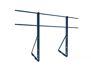 Ограждение ROLLED на Фальцевую кровлю Эконом H=1200мм L=2000мм с 2-я трубами