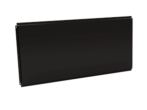 Фасадная кассета 1160х530 открытого типа, толщина 0,7 мм, RAL 8019 (Серо-коричневый)