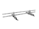 Снегозадержатель Трубчатый на Фальц 25х1.5мм L=1000мм (2 Опоры) ZN (Без покраски)