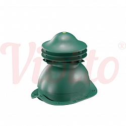 Универсальный выход вентиляции для металлочерепицы Viotto зеленый (RAL 6005)