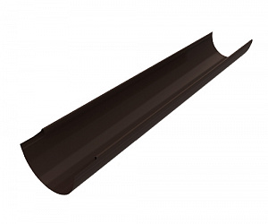 Желоб водосточный, D=180 мм, L 2 м., RAL 8019 (Серо-коричневый)