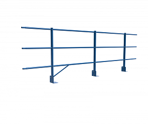Ограждение DECO парапетное сборное ХК H=900мм L=3000мм с 1-ой доп. трубой (ТУ)