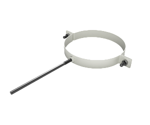 Крепление водосточных труб усиленное, шпилька, диаметр 216 мм, RAL 9002 (Серо-белый)