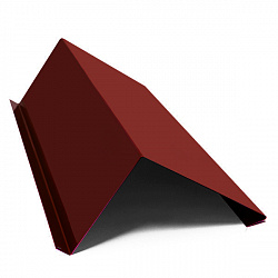 Планка примыкания нижняя, длина 2.5 м, Полимерное покрытие, RAL 3005 (Винно-красный)