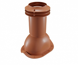 Выход вентиляции канализации для металлочерепицы Viotto медно-коричневый (RAL 8004)