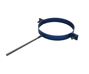 Крепление водосточных труб усиленное, шпилька, диаметр 250 мм, RAL 5005 (Сигнально синий)