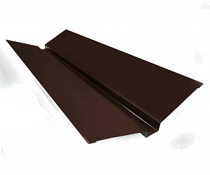Ендова верхняя, длина 2 м, Порошковое покрытие, RAL 8019 (Серо-коричневый)