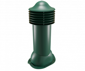 Труба вентиляционная для металлочерепицы неутепленная d=110-550 Viotto зеленый (RAL 6005)