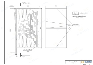 Калитка строительной площадки ROLLED Дерово 2,0х1,0