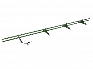 Снегозадержатель Трубчатый 25х2.0мм L=3000мм (4 Опоры) Zn RAL 6002