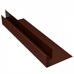 Планка оконная, длина 1.25 м, Полимерное покрытие, RAL 8017 (Шоколадно-коричневый)
