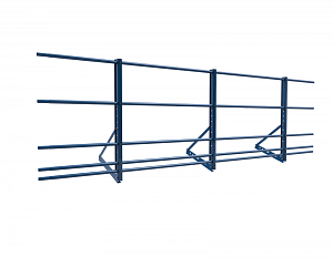 Ограждение кровли ROLLED ZN Универсальное H=900мм L=3000мм со снегозадержанием с 1-й доп. трубой