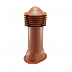 Труба вентиляционная для готовой мягкой и фальцевой кровли утепленная d=110-550 Viotto медно-коричневый (RAL 8004)