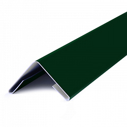 Угол внешний металлический, 1.25м, Полимерное покрытие, RAL 6005 (Зеленый мох)