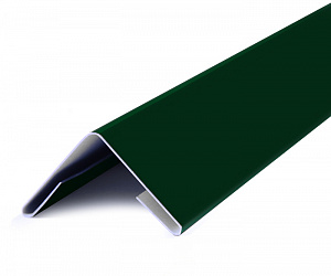 Угол внешний металлический, 1.25м, Полимерное покрытие, RAL 6005 (Зеленый мох)