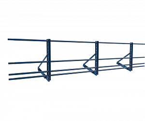 Ограждение ROLLED на Фальцевую кровлю Эконом H=600мм L=3000мм со снегозадержанием