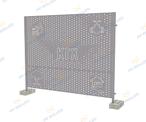Ограждение строительных площадок ROLLED (Улыбка+КГХ) 2,0х2,4 0,5мм