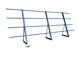 Ограждение кровли H=1200мм L=3000мм Эконом RAL 5005 (3 Трубы)