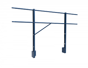 Ограждение кровли ROLLED парапетное сборное ХК H=1200мм L=2000мм с 2-я трубами