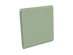 Фасадная кассета 530х530 открытого типа, толщина 1 мм, RAL 6019 (Бело-зеленый)