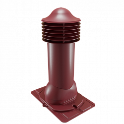 Труба вентиляционная с универсальным проходным элементом неутепленная d=110-550 Viotto красный (RAL 3005)