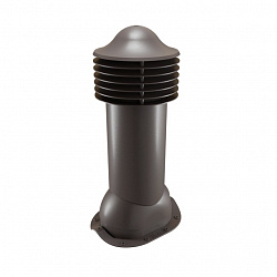 Труба вентиляционная для металлочерепицы утепленная d=110-550 Viotto серо-коричневый (RAL 8019)
