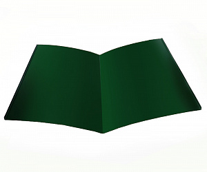 Планка Ендовы нижняя, длина 2 м, Порошковое покрытие, RAL 6005 (Зеленый мох)